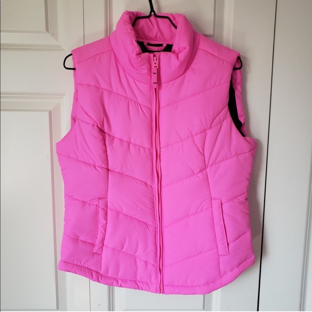 Aeropostale Bright Pink Puffer Vest